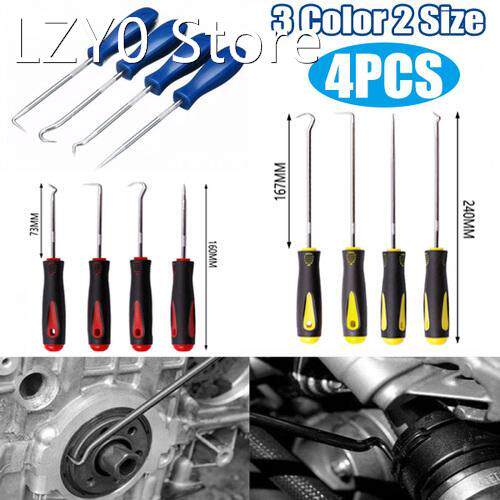 4pcs Car Pick & Hook Set O Ring Oil Seal Gasket Puller R