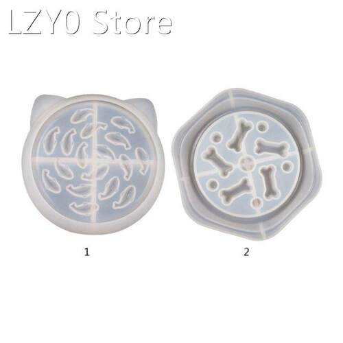 Cat Dog Bowl Epoxy Resin Mold Puppy Slow Feeder Silicone Mou