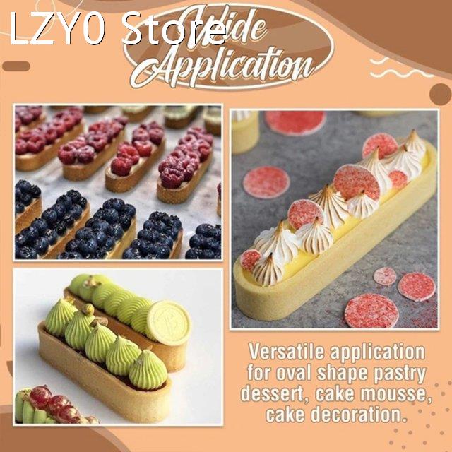 1/3pcs Oval Tarts Ring Pastries Mold DIY Silicone Cake Tools