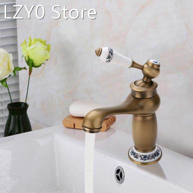 High Quality Antique Kitchen Bathroom Faucet Single Hand Hot