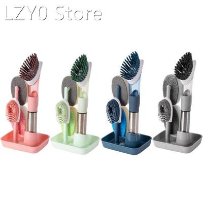 Multifunctional Cleaning Brush Set Used to Clean Pots Tablew