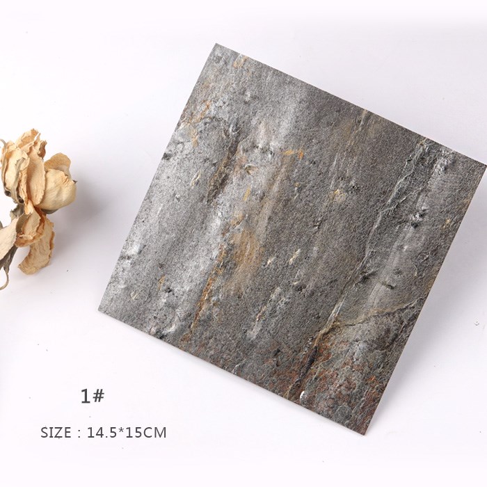 TSZS 1Pcs/lot square Natural Stone pattern False Nail Art Pl