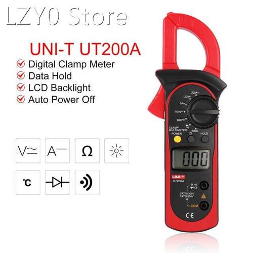 Digital Clamp Meters UNIT DC/AC Volt Amp Diode Multimeter Am
