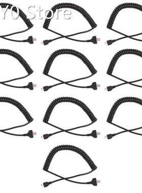 10X 8 Pin Replacement Speaker Mic Cable Microphone Cord for