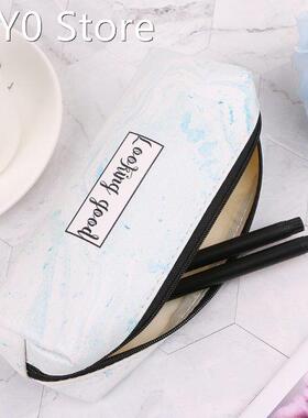 Marble Pencil Case Stationery School Supplies Storage Pencil