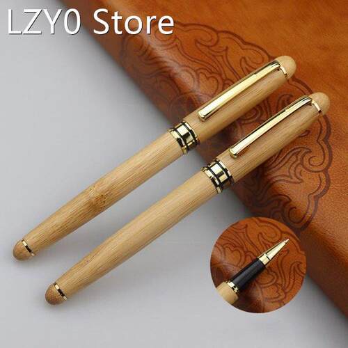 High Quality Bamboo Wood Handle Ballpoint Pen Fountain Busin