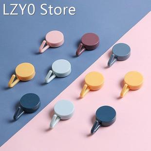 10pcs Cute Hook Up Hook Sticker Self-adhesive Wall-mounted K