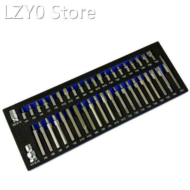 43pcs Socket Set Repair Tools Kit Hexagonal Torx 12 Point Sp