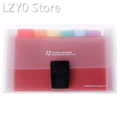 A6 Rainbow Expanding Document Bills Folder 13 Pocket School
