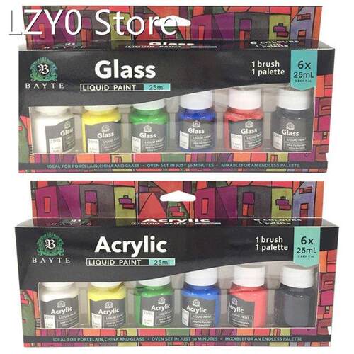 6 x 25ml Heavy Body Colors Rich Pigments Acrylic Paint Set f