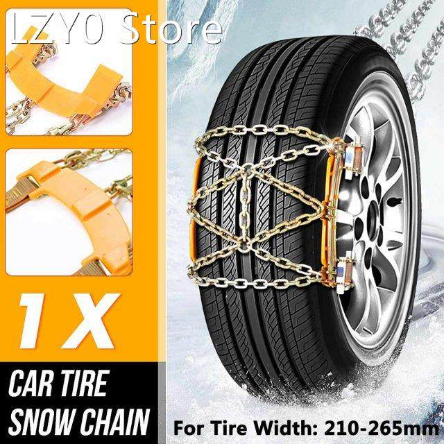 1/2x Car Tire Chain 210-265mm Snow Chains Anti-skid Tyre Cha