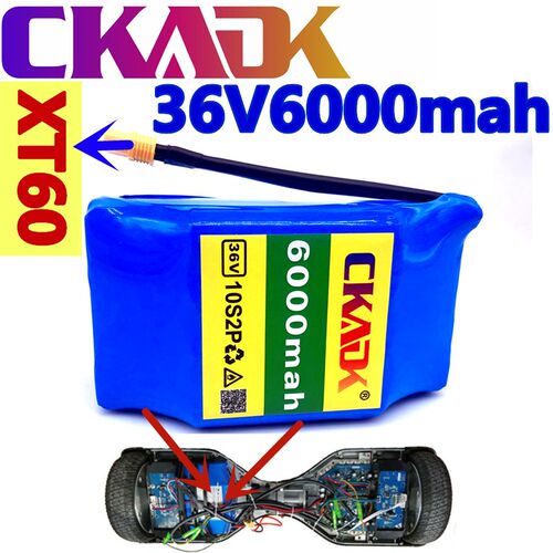 New Original 36v 6.0ah lithium battery 10s2p 36v batter