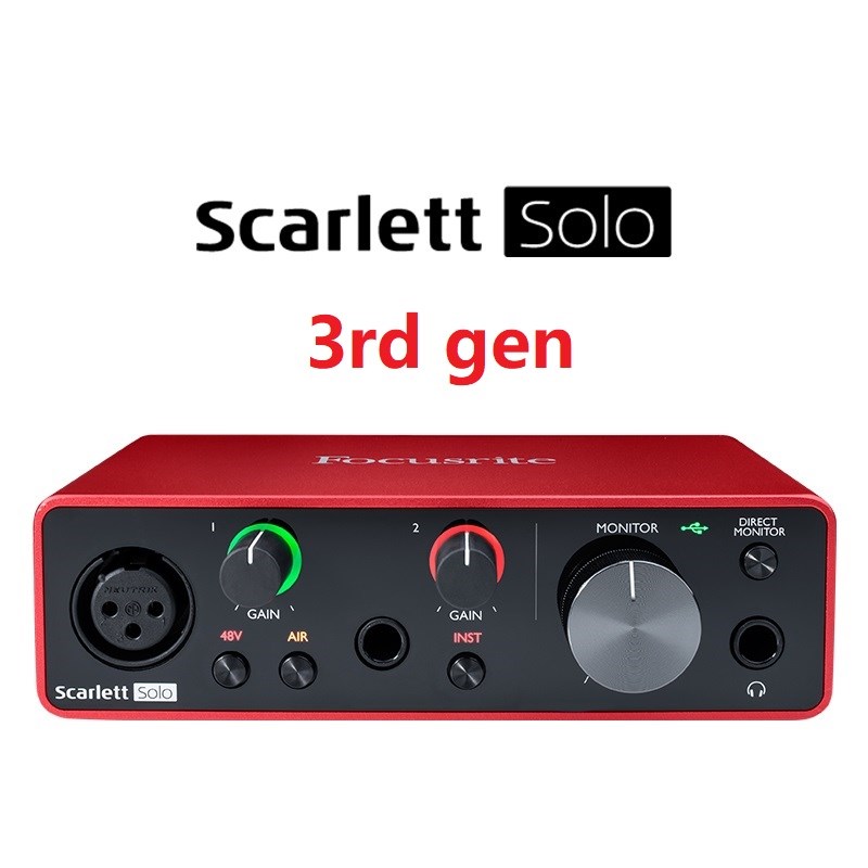 Newest Focusrite Scarlett Solo (3rd gen) SB audio interface