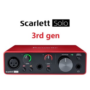 Solo 3rd gen Newest audio Scarlett interface Focusrite