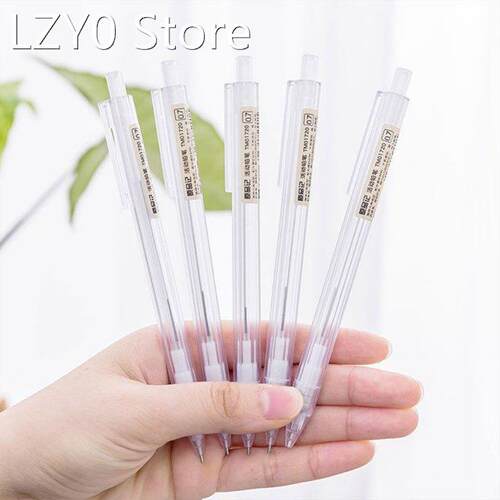 Transparent 0.5mm 0.7mm Graphite Drafting Writting Automatic