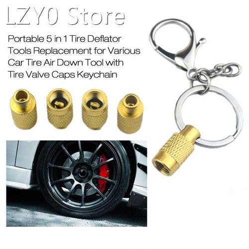 Portable 5 in 1 Tire Deflator Tools Replacement for Various