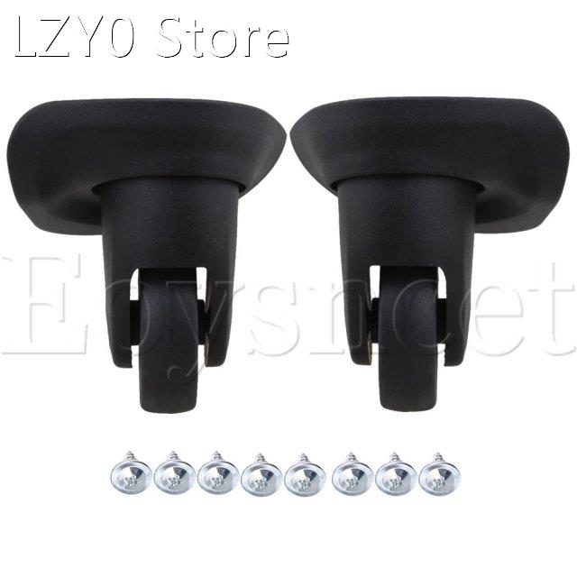 2 Pieces Black 9.3 x 9 x 5.2cm Luggage DIY Replacement Swive