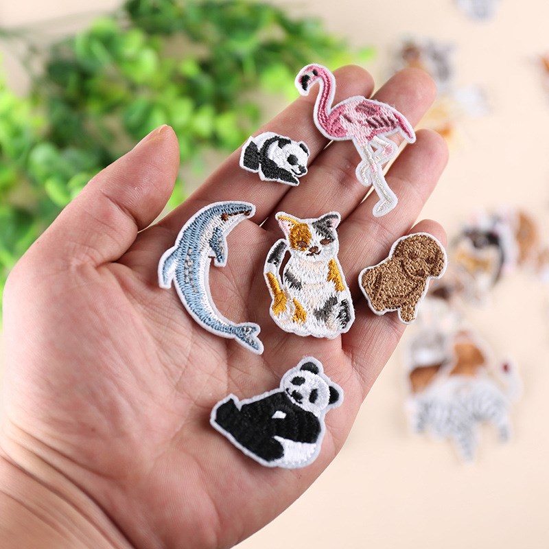 Cartoon Animal Embroidery Patches for Clothes Iron on Cloth