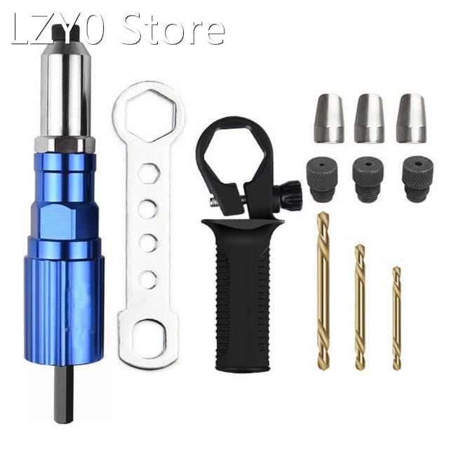 Electric Rivet Tool 2.4mm-4.8mm Rivet Nut Tool Bit Adapter C