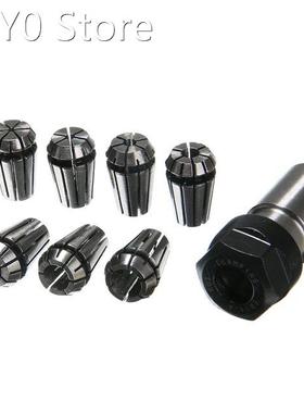7Pcs ER11 Spring Collet 1/2/3/4/5/6/7mm + 5mm ER11A Extensio