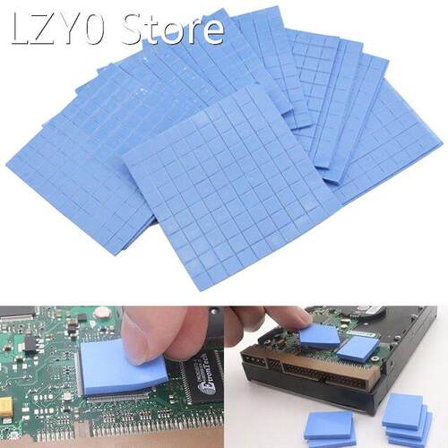 100Pcs Thermal Pad GPU CPU Heatsink Cooling Conductive Silic