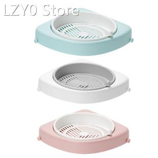 2022 New Bathroom 360 Degree Rotating Triangle Shelf Toilet