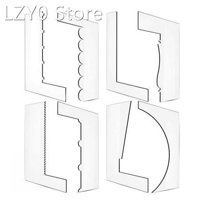8pcs Set High-Quality Acrylic Cake Scraper Clear Icing Bakin