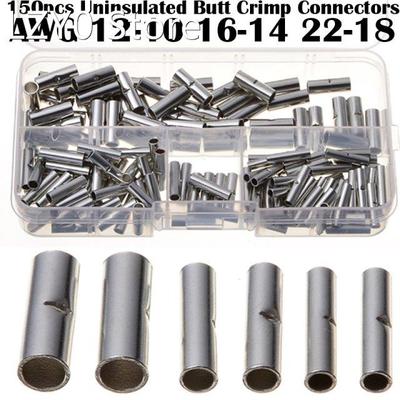 150pcs Naked Butt Connectors 0.5-1.5mm2/1.5-2.5mm2/4.0-6.0mm