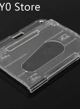 1PC 3 Hard Plastic Horizontal Card Holder Transparent Clear