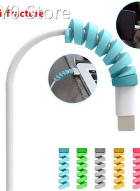 2pcs/set Cable Protector Bobbin Winder Data Line Case Rope P