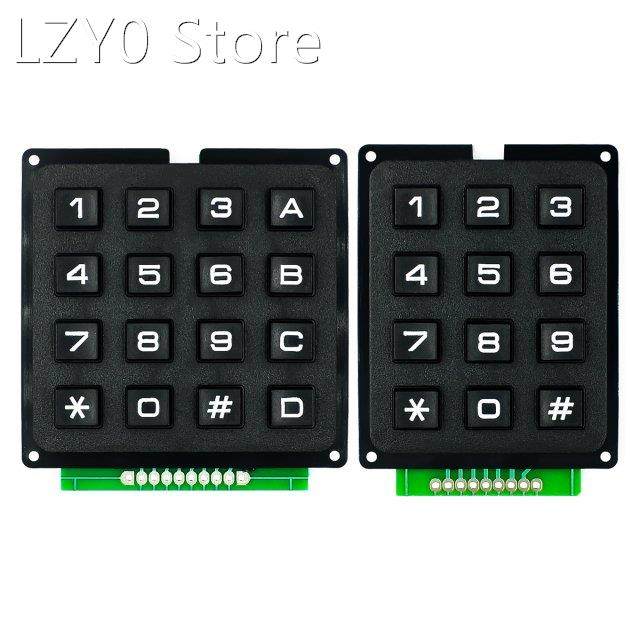 5pcs 4x4 3X4 Matrix Array 16 Keys 4*4 3*4 Switch Keypad Keyb