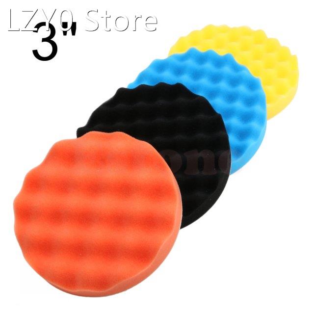 4Pcs 3 inch Buffing Polishing Sponge Pads Kit For Car Polish