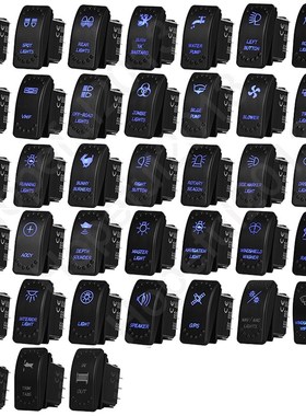 12V 20A /24V 10A Car Boat Blue Led SPST On Off , DPDT On Of