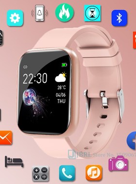 Sport Silicone Smart Watch Women Men Smartwatch For Android