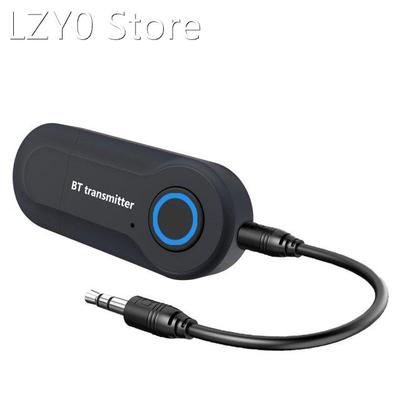 Bluetooth Transmitter 3.5MM Jack Audio Adapter Wireless Blue
