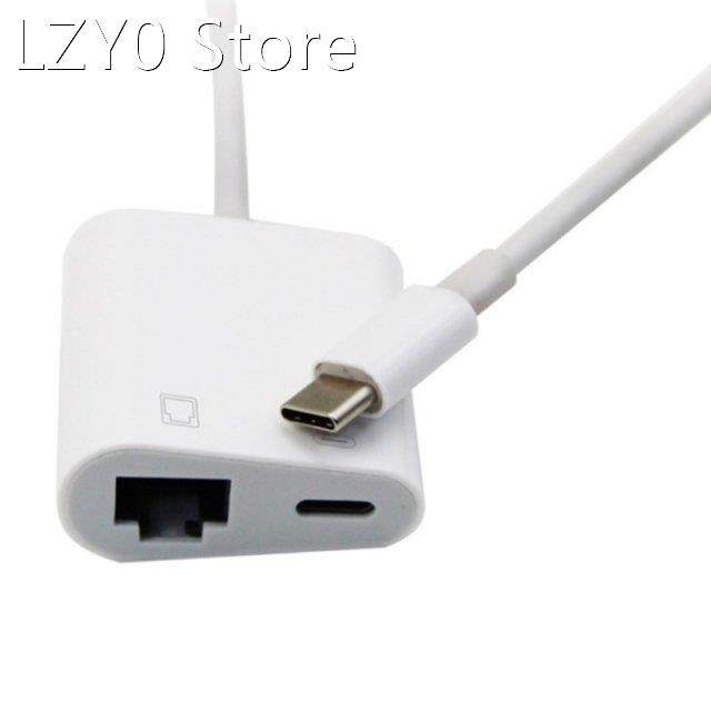 Commonly Used Type-C Ethernet Adapter PD 60W Network Card Gi