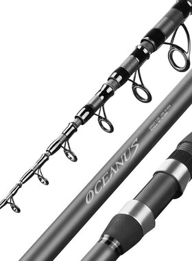 2.7M-5.4M Carbon Rock Fishing Rod Ultra-light Distance Throw
