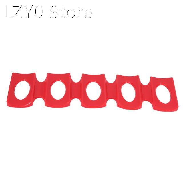 Red Silicone Rack Holder Mat Stacking Tidy Tool Kitchen Gadg