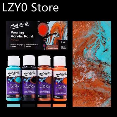 60ML Pigment Acrylic Paint Set Fluid Marbling Paint Acrylic