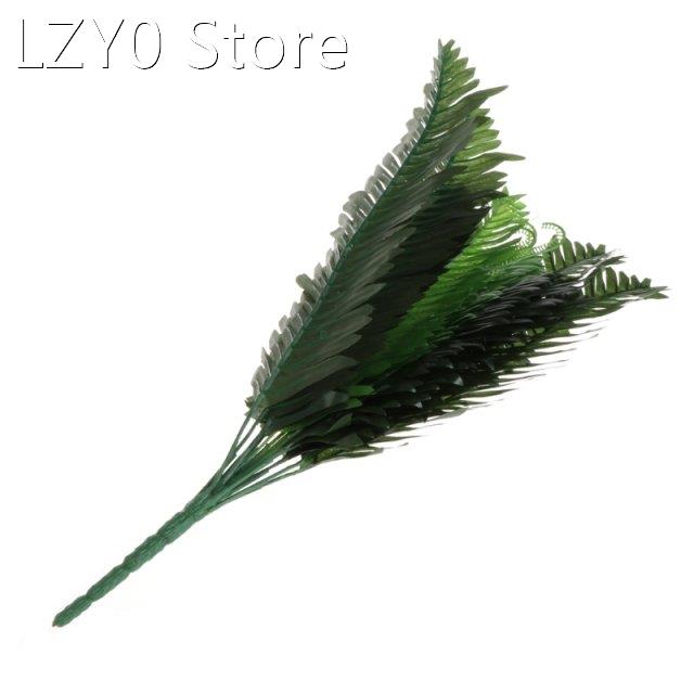 1 Bunch 18 Heads Artificial Silk Plants Cycas Palm Tree Gard