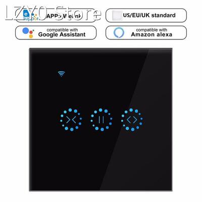 WiFi Smart Curtain Switch Remote Control Roller Shutter Touc