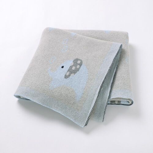 Baby Blanket For Newborn Cotton Knitted Stroller Bed Sleepi