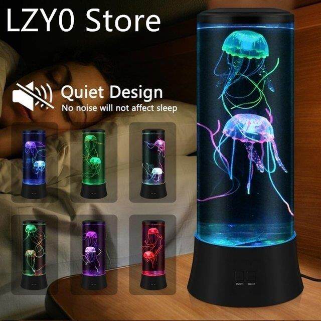 1Pc Fantasy Aquarium Bionic Hypnotic Jellyfish Mood Table Be