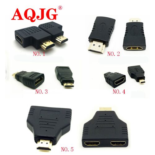 HDMI male to female adapter converter extender 90 degrees H