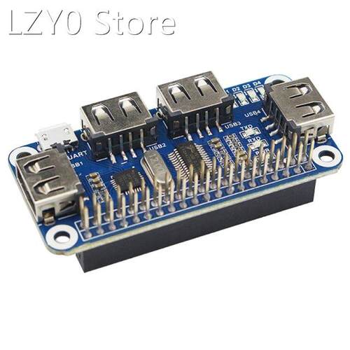 4 Ports USB HUB HAT For Raspberry Pi 4B 3 / 2 / Zero W Exten