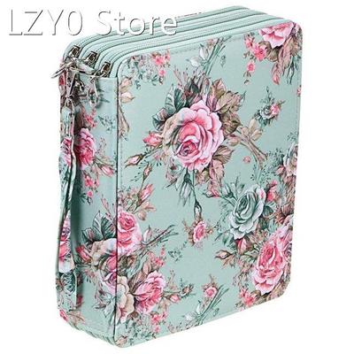 120 Slots Colored Pencil Case with Compartments Pencil Holde