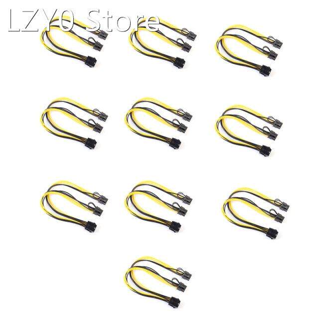 10PCS 30cm CPU 8Pin to Image Video Card Dual 8Pin ( 6Pin+2Pi