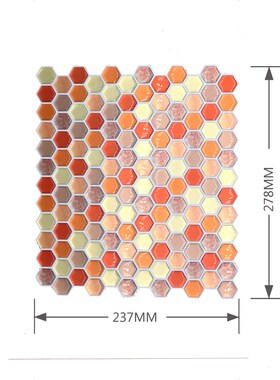 1PC 3D Wall er Self Adhesive Mosaic Tile Wall decal DIY Bath