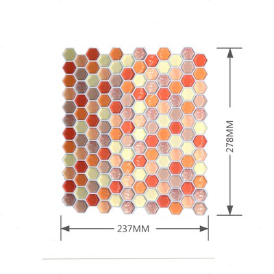 1PC 3D Wall er Self Adhesive Mosaic Tile Wall decal DIY Bath