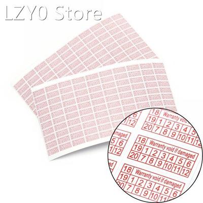 2 Sheets 200 Pcs 2018-2020 If Damaged Warranty Void Sticker